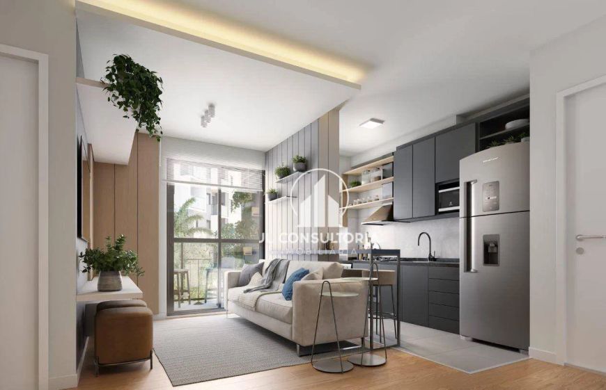 Apartamento com 2 dormitórios à venda, 51 m² por R$ 495.753,81 - Hauer - Curitiba/PR