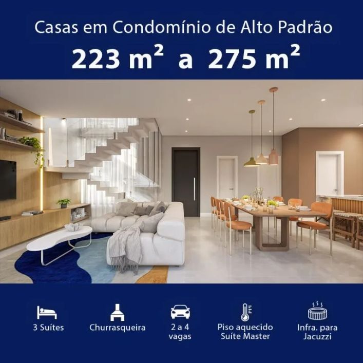 Casa em Condomínio com 3 suítes