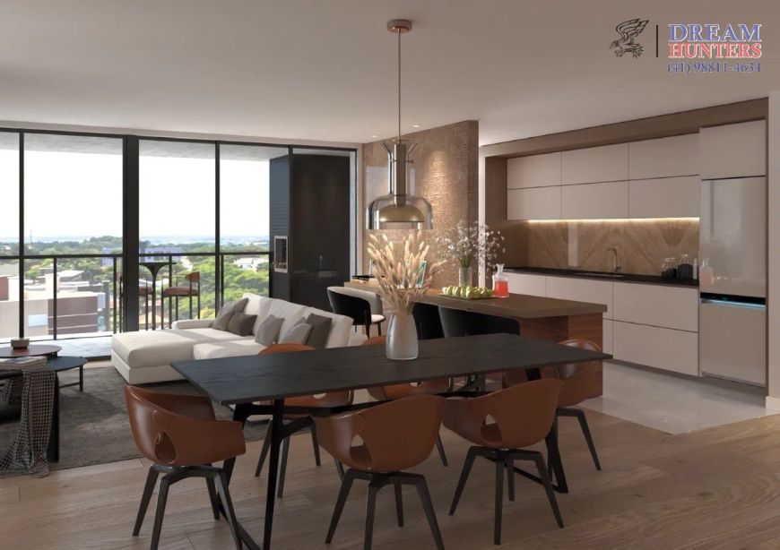 Apartamento de 94.48m² no bairro Bacacheri, com 3 quartos (1 suíte), 2 banheiros e 1 vaga de garagem