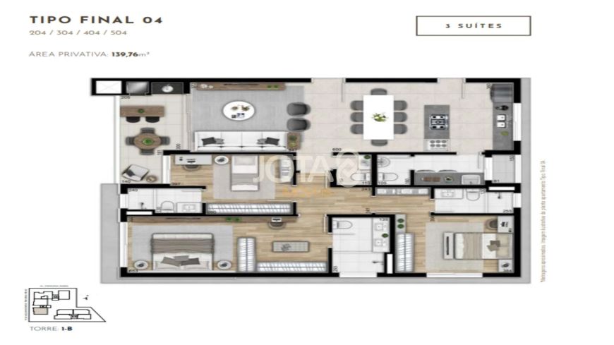 APARTAMENTO 3 SUÍTES NO BIGORRILHO Apartamento 3 suítes no Bigorrilho - J8