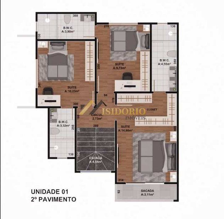 Sobrado com 3 dorms, Capão Raso, Curitiba - R$ 897 mil, Cod: VIT67