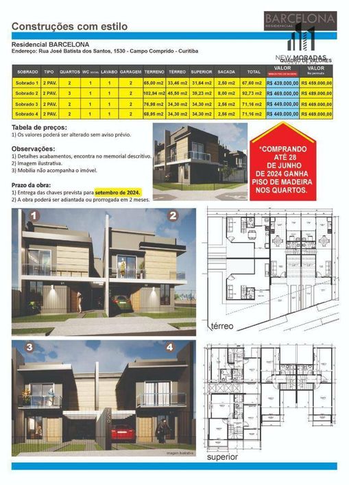Sobrado 2 dormitórios à venda, 67 m²- Cidade Industrial.