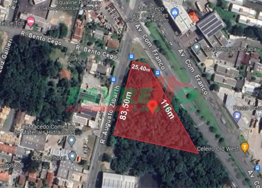 Área à venda por R$ 6000000.00, 6035.00 m2 - UBERABA - CURITIBA/PR