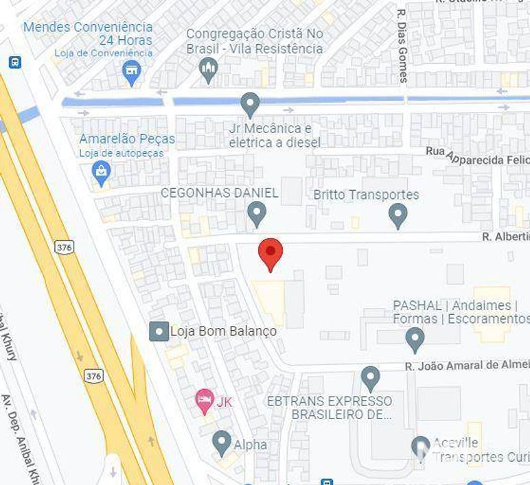 Terreno à venda de 4400 m² - Cidade Industrial - Curitiba/PR