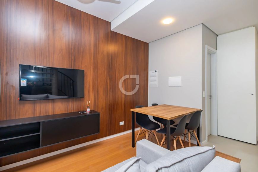 Duplex para Locação no Cabral, Curitiba | 1 Suíte | 42m² | 1 Vaga | Edifício Fly Urban Habitat