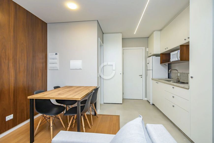 Duplex para Locação no Cabral, Curitiba | 1 Suíte | 42m² | 1 Vaga | Edifício Fly Urban Habitat