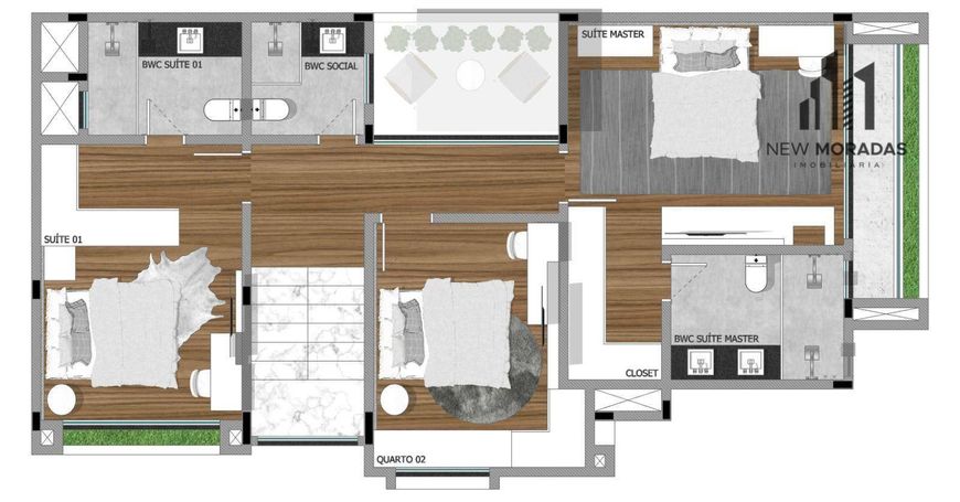 Boulevard - Sobrado 4 dormitórios à venda, 250 m² - Santa Cândida.