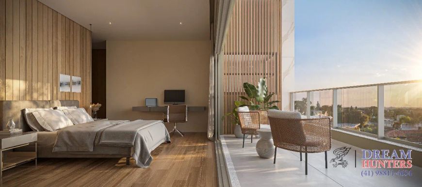 COBERTURA DUPLEX 260m² no bairro Batel, com 3 suítes, 4 banheiros e 4 vagas de garagem