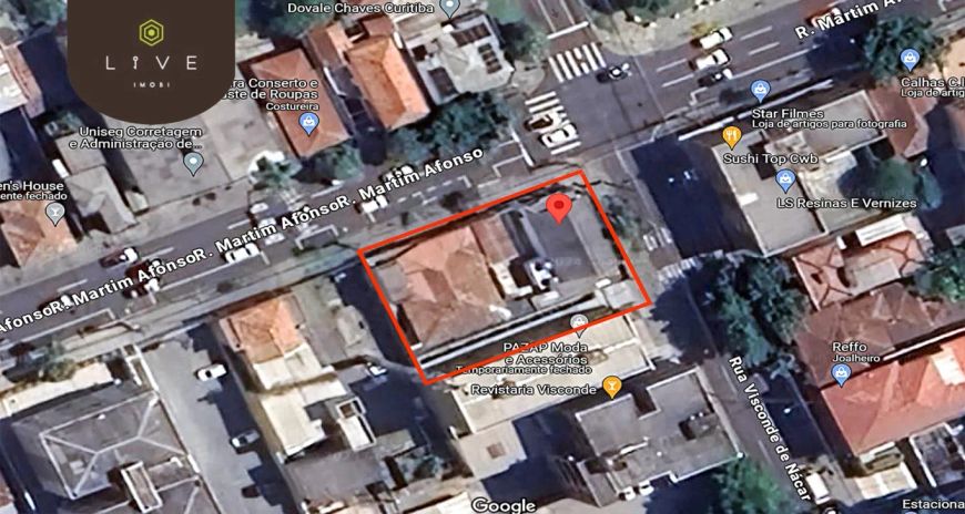 Vende dois terrenos com área total de 508 m² ZR-4 Incentivo Batel