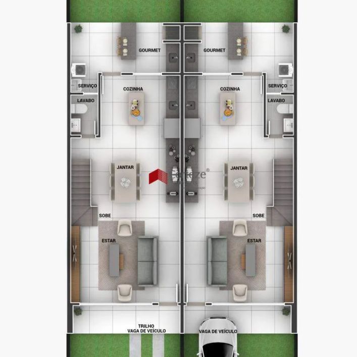 Sobrado com 121m² 3 quartos, à venda, no bairro Pinheirinho em Curitiba