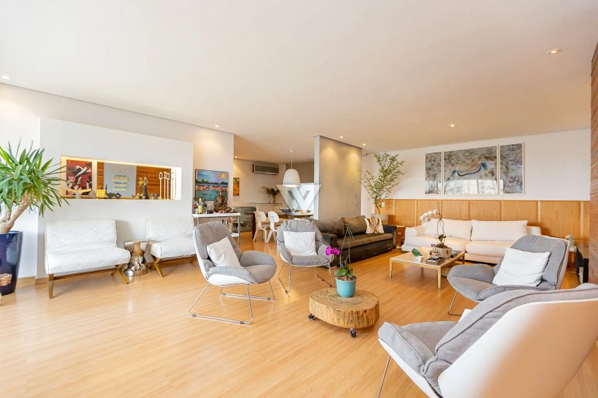 Apartamento Ecoville, Cond. Clube Le Corbusier, 222m, 4 qtos, 3 suites, 3 vagas, sacada, vista livre