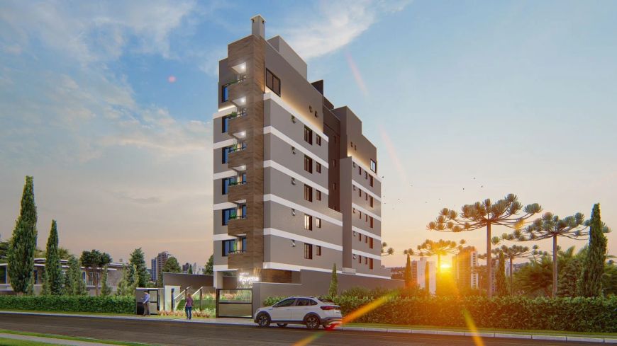 Apartamento à venda no Condomínio Residencial Ravena em Curitiba-PR, bairro Hauer: 1 quarto, 1 sala,