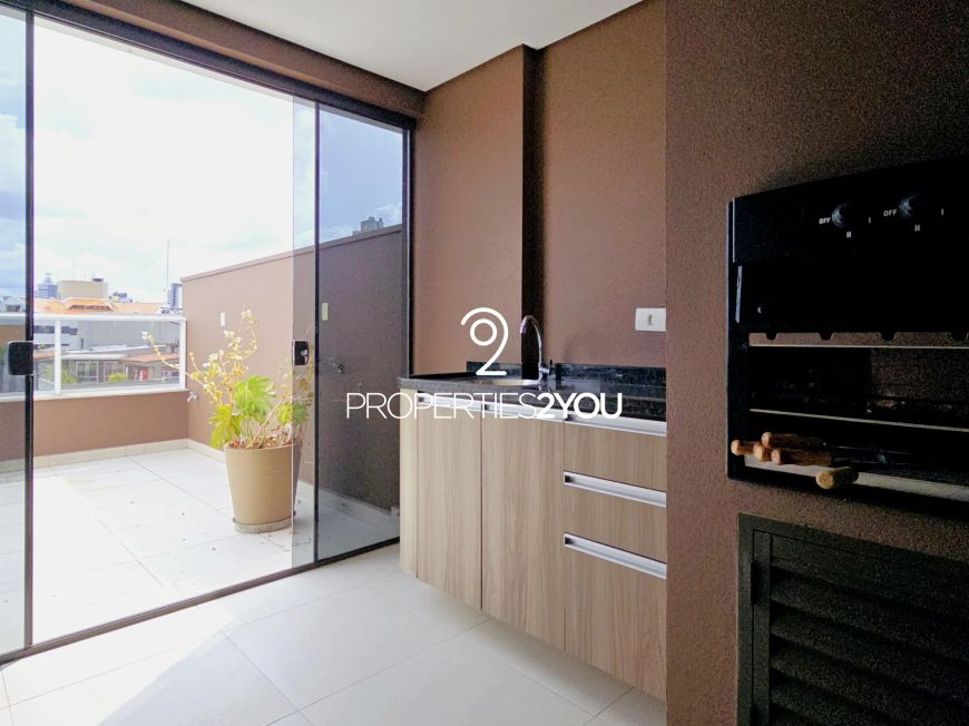 Apartamento garden suspenso Mobiliado andar alto face Oeste 2 quartos no Bigorrilho em Curitiba