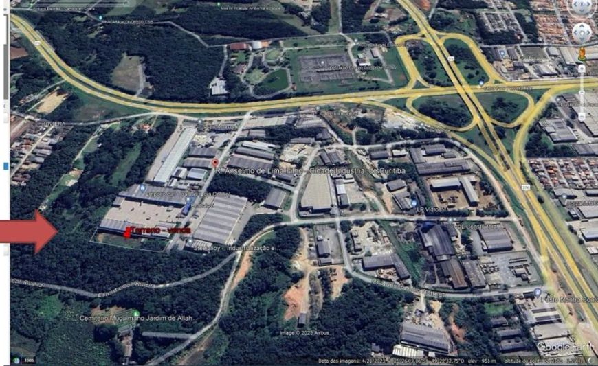 TERRENO A VENDA CIDADE INDUSTRIAL DE CURITIBA 6.277,49 m²