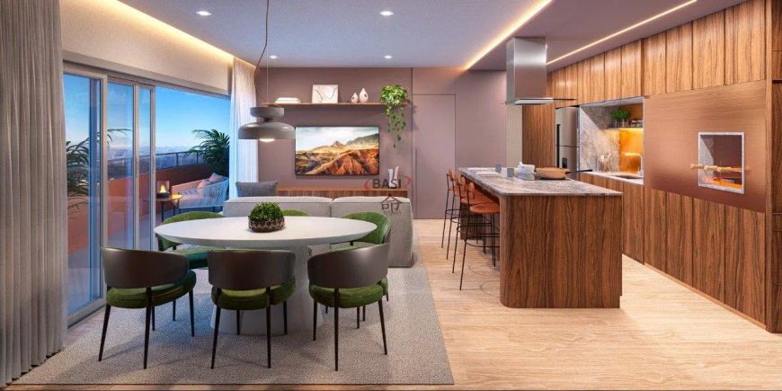Qoya Residence, studio, sacada, leste, Batel