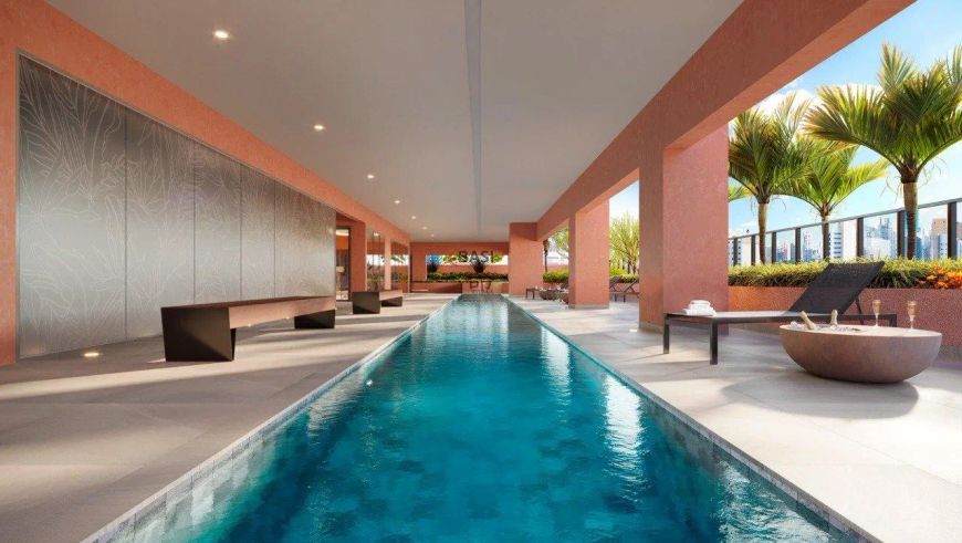 Qoya Residence, studio, sacada, leste, Batel