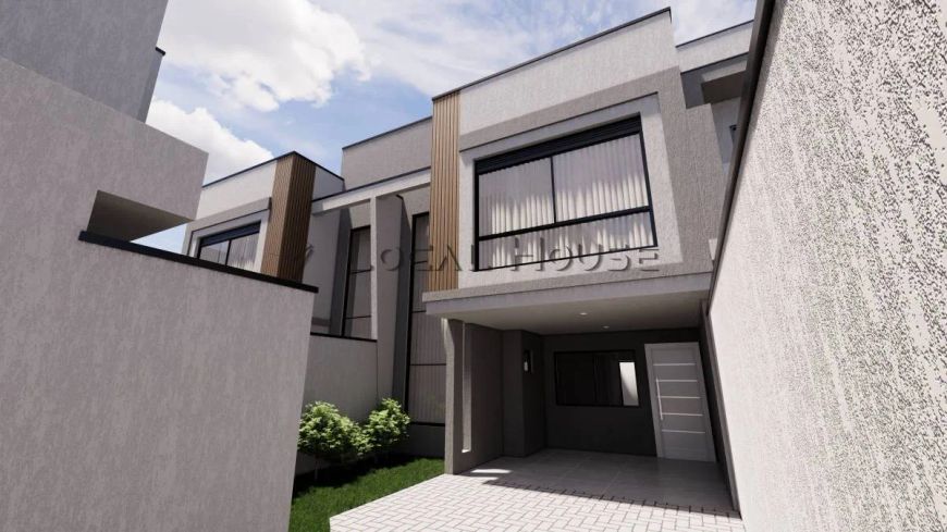 Sobrado à venda em Curitiba, Uberaba, com 3 quartos, 116,46m²