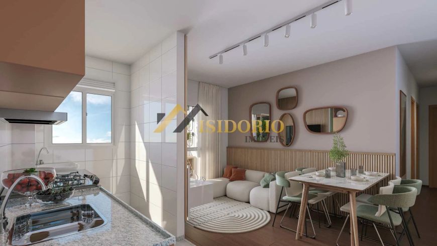 APARTAMENTO NO PINHEIRINHO! 02 QUARTOS, SACADA C/ CHURRASQUEIRA