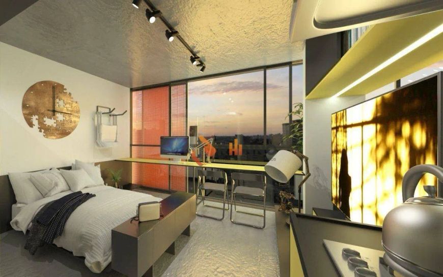 Stúdio de 20,85m² no bairro Cabral.