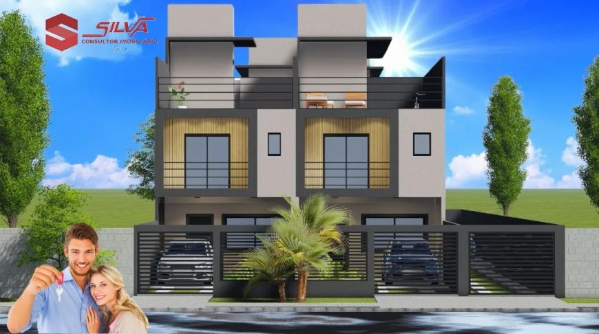 Sobrado Triplex c/129m² - 03 Qtos sendo 01 Suíte - Terraço - Bairro Pinheirinho - Curitiba