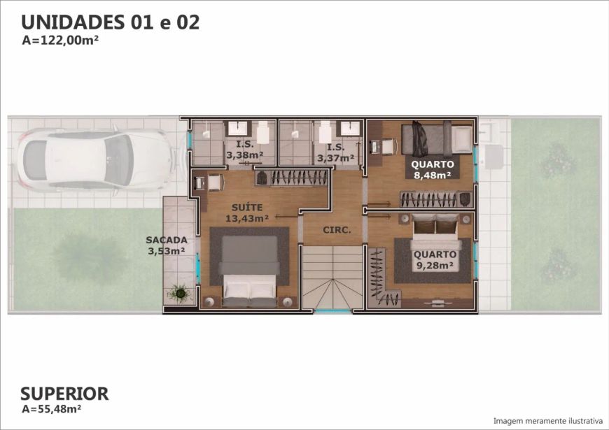 Sobrado com 4 dormitórios à venda, 122 m por R 749.000,00 - Uberaba - Curitiba PR