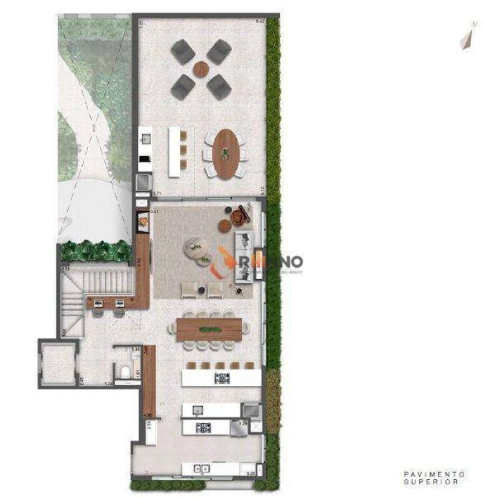 Cobertura com 4 suítes, 307 m² no bairro Batel