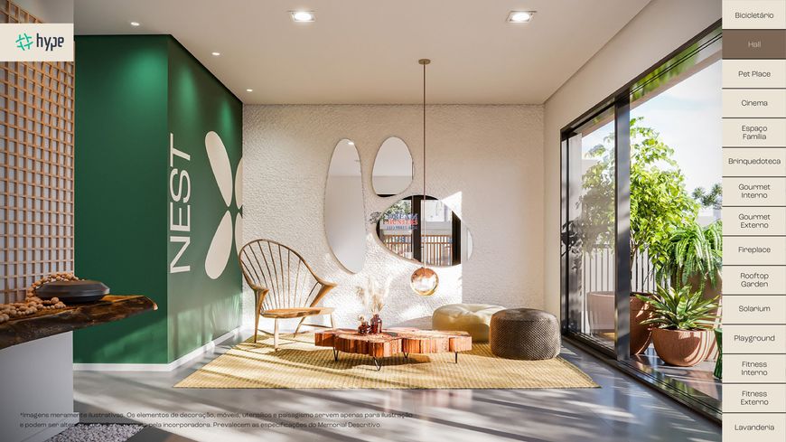 Nest - apartamento 1 quarto, no bairro Bacacheri