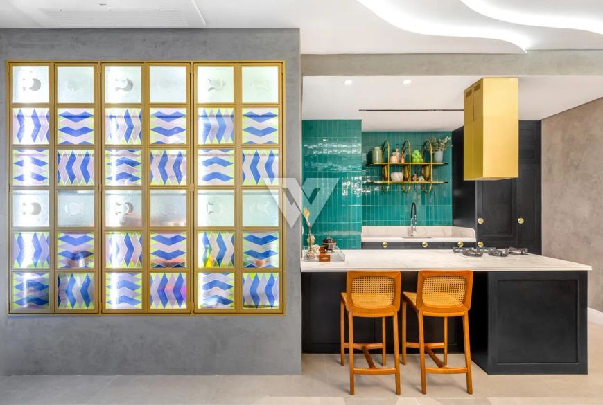 Apartamento mobiliado no ROC Batel, 141m, 3 qtos, 2 suites, 3 vagas, alto padrão, otima localização