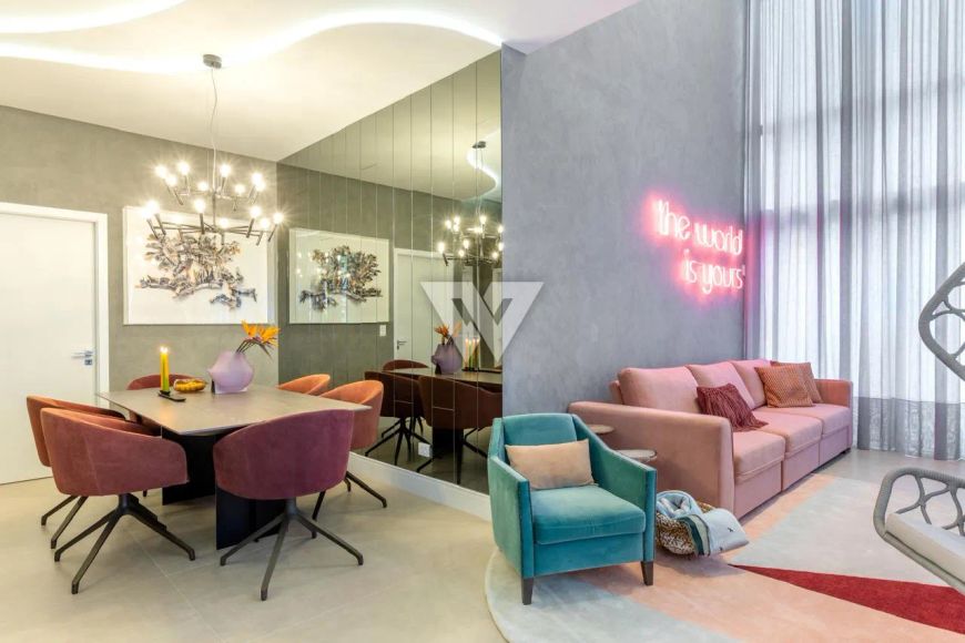 Apartamento mobiliado no ROC Batel, 141m, 3 qtos, 2 suites, 3 vagas, alto padrão, otima localização