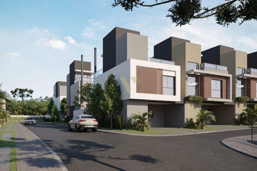 Casa em condomínio, em construção, com 3 quartos no Bacacheri