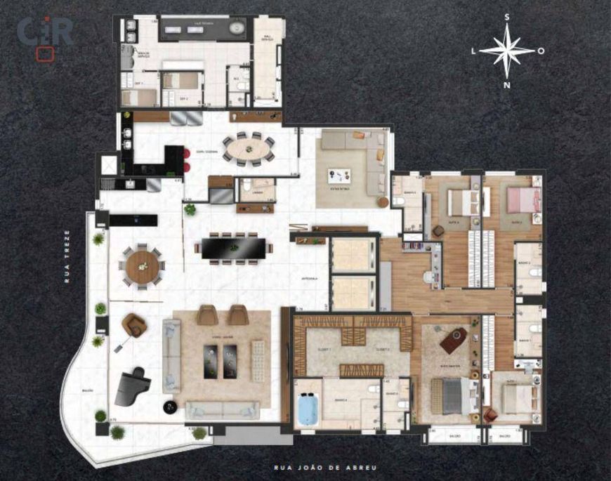 Apartamento com 4 suítes à venda, 450 m² por R$ 4.816.000 - Setor Oeste - Goiânia/GO
