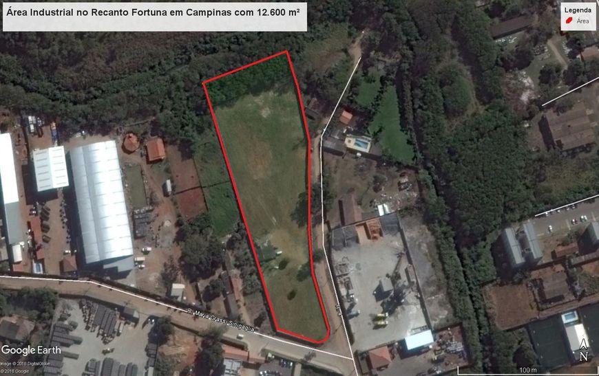 Área Industrial no Recanto Fortuna em Campinas com 12.600 m²