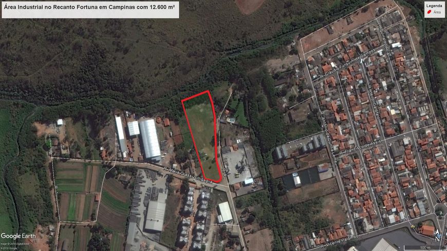 Área Industrial no Recanto Fortuna em Campinas com 12.600 m²